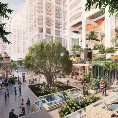 Future main plaza rendering